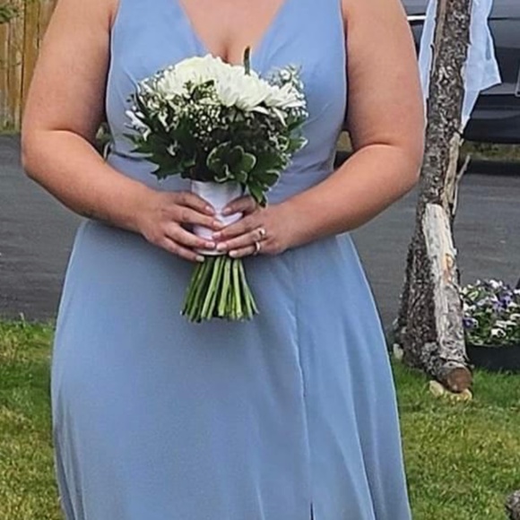Azazie Alva dusty blue - Picture 4 of 4